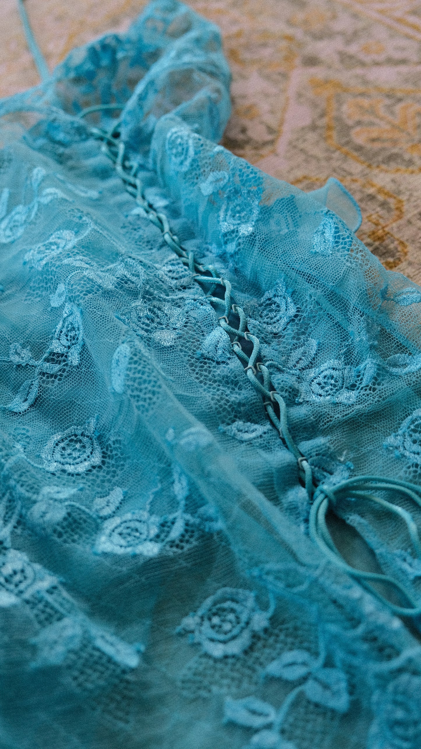 Vintage Italian mermaid lingerie 2 piece set (S)
