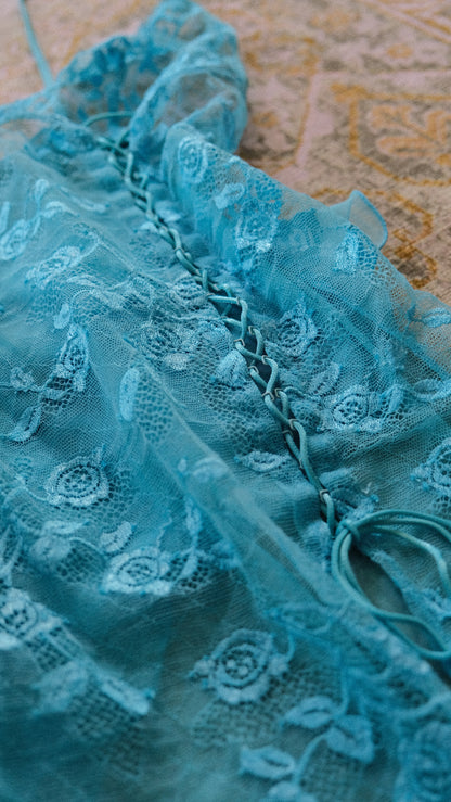 Vintage Italian mermaid lingerie 2 piece set (S)