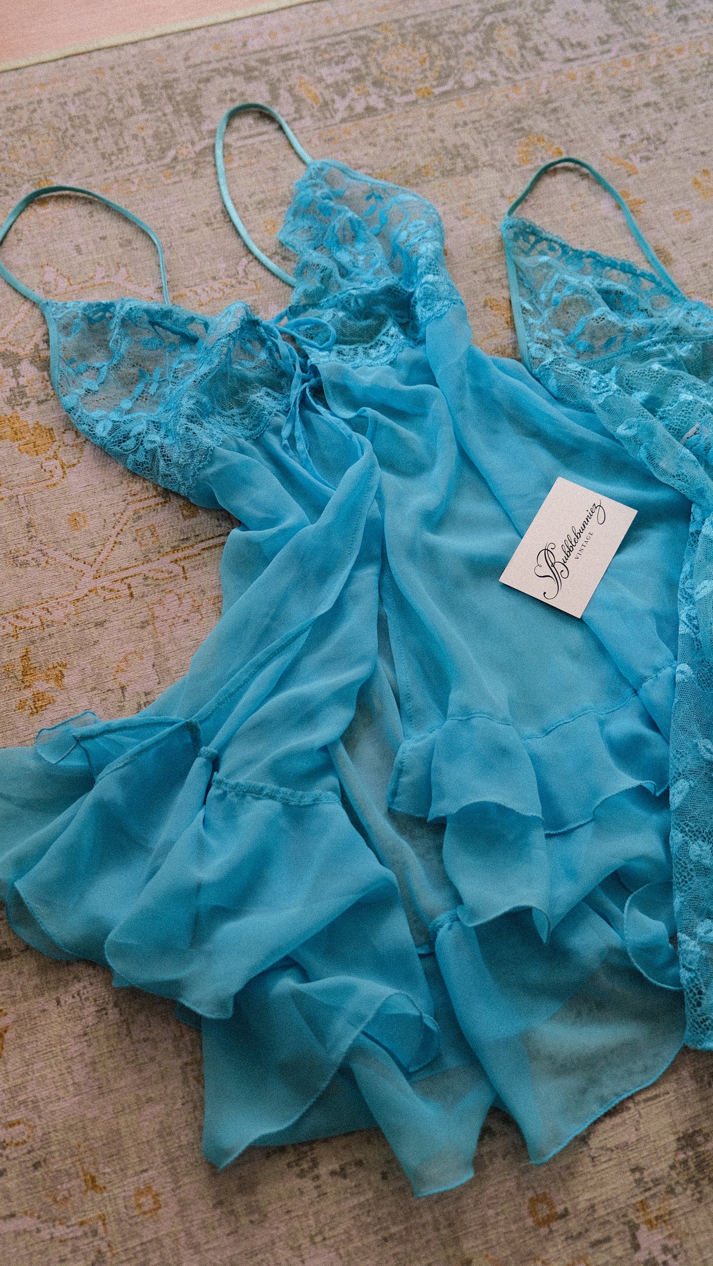 Vintage Italian mermaid lingerie 2 piece set (S)