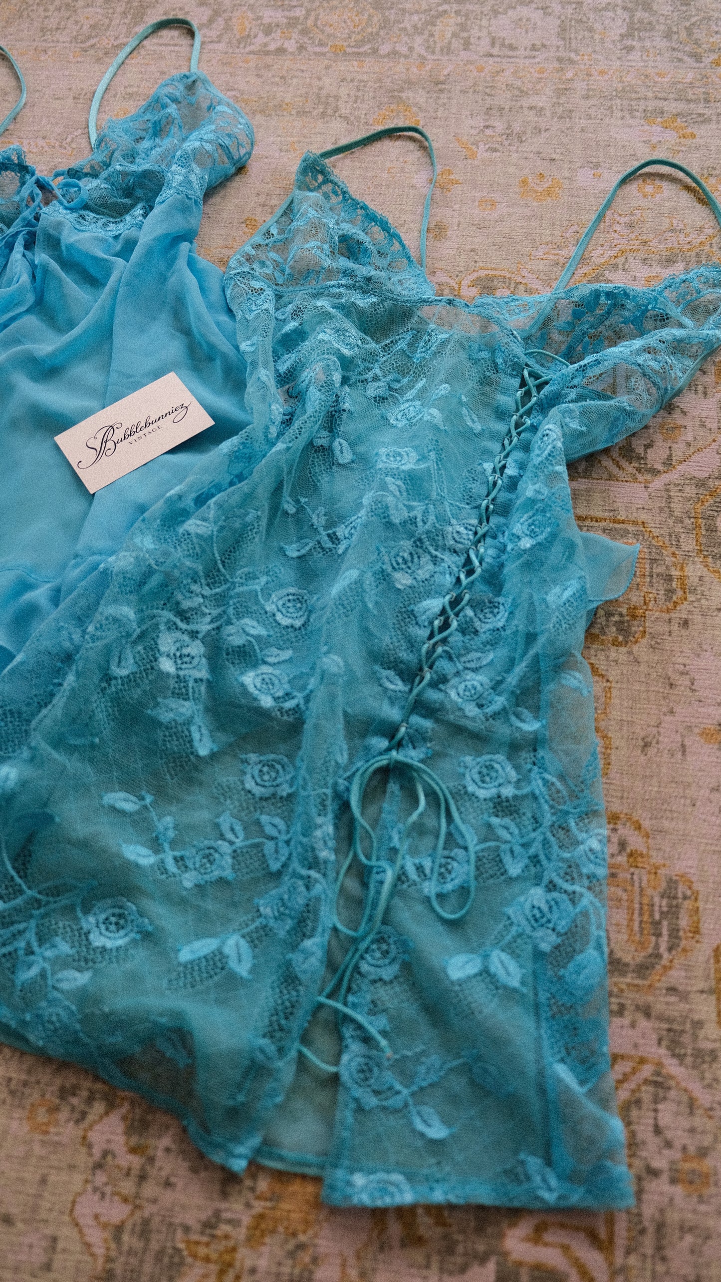 Vintage Italian mermaid lingerie 2 piece set (S)