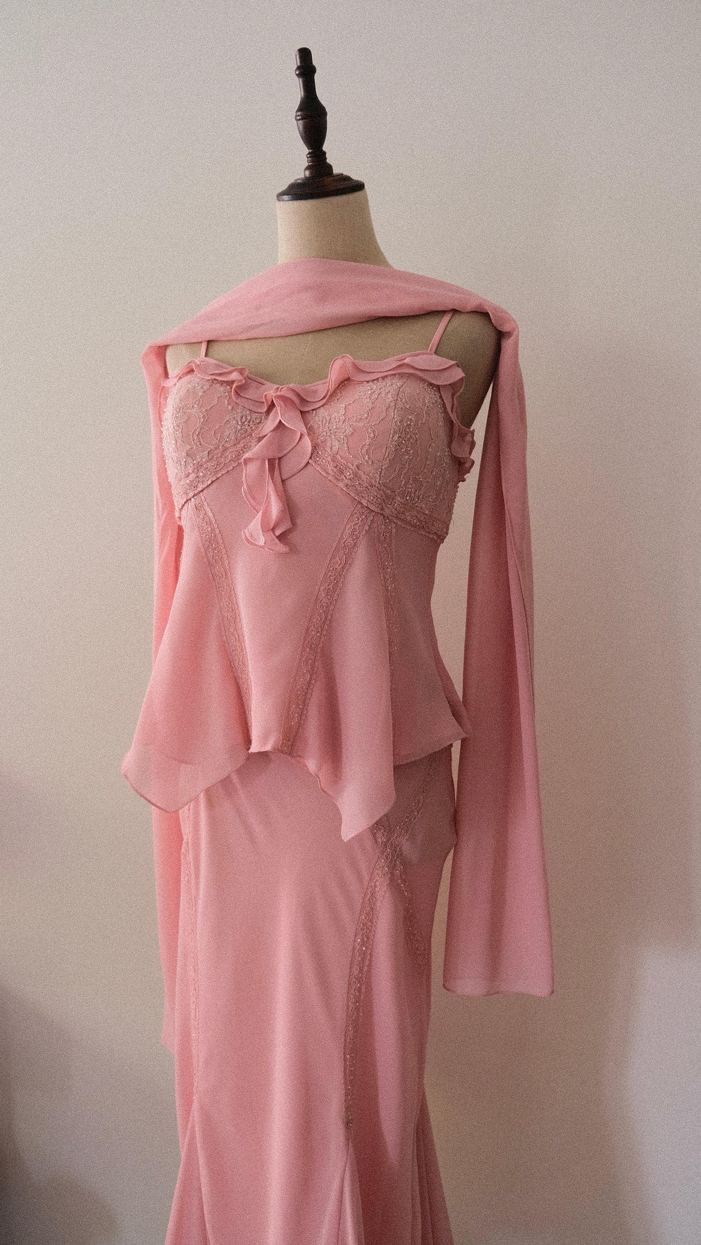 Vintage soft pink 3 piece set (XS/S-S)
