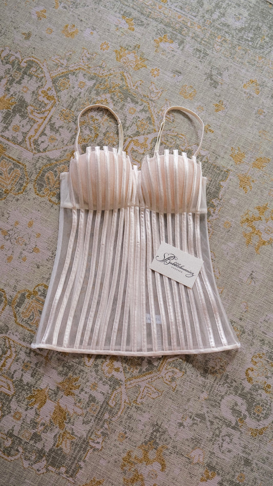 Vintage La Perla Graphique corset (32B/70B)