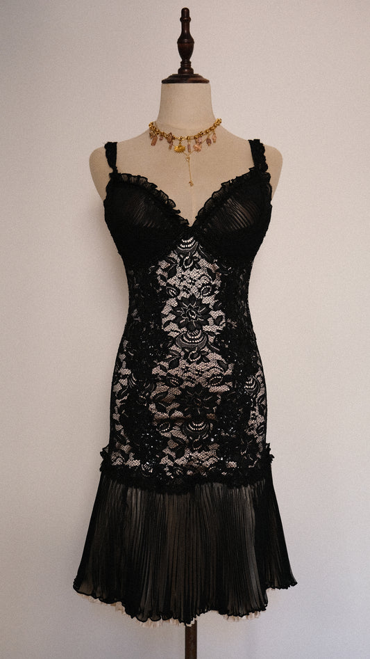 English Designer corset dress (S-M)