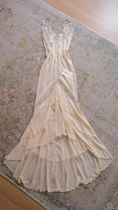 RARE Vintage La Perla late 90s/early 2000s sheer mermaid lingerie dress (XS-S)