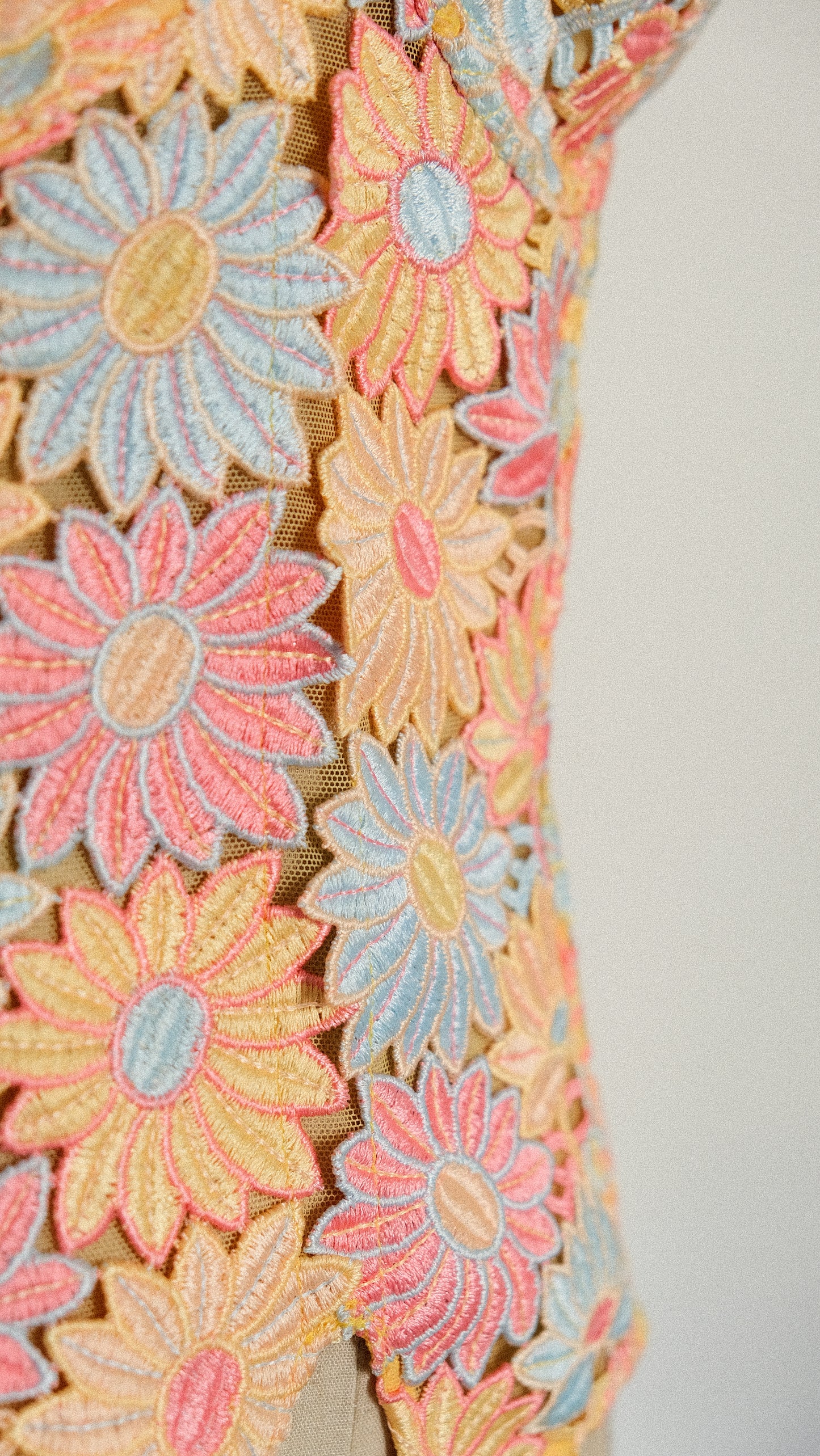 Vintage French Spring Florals corset (M/L, L)