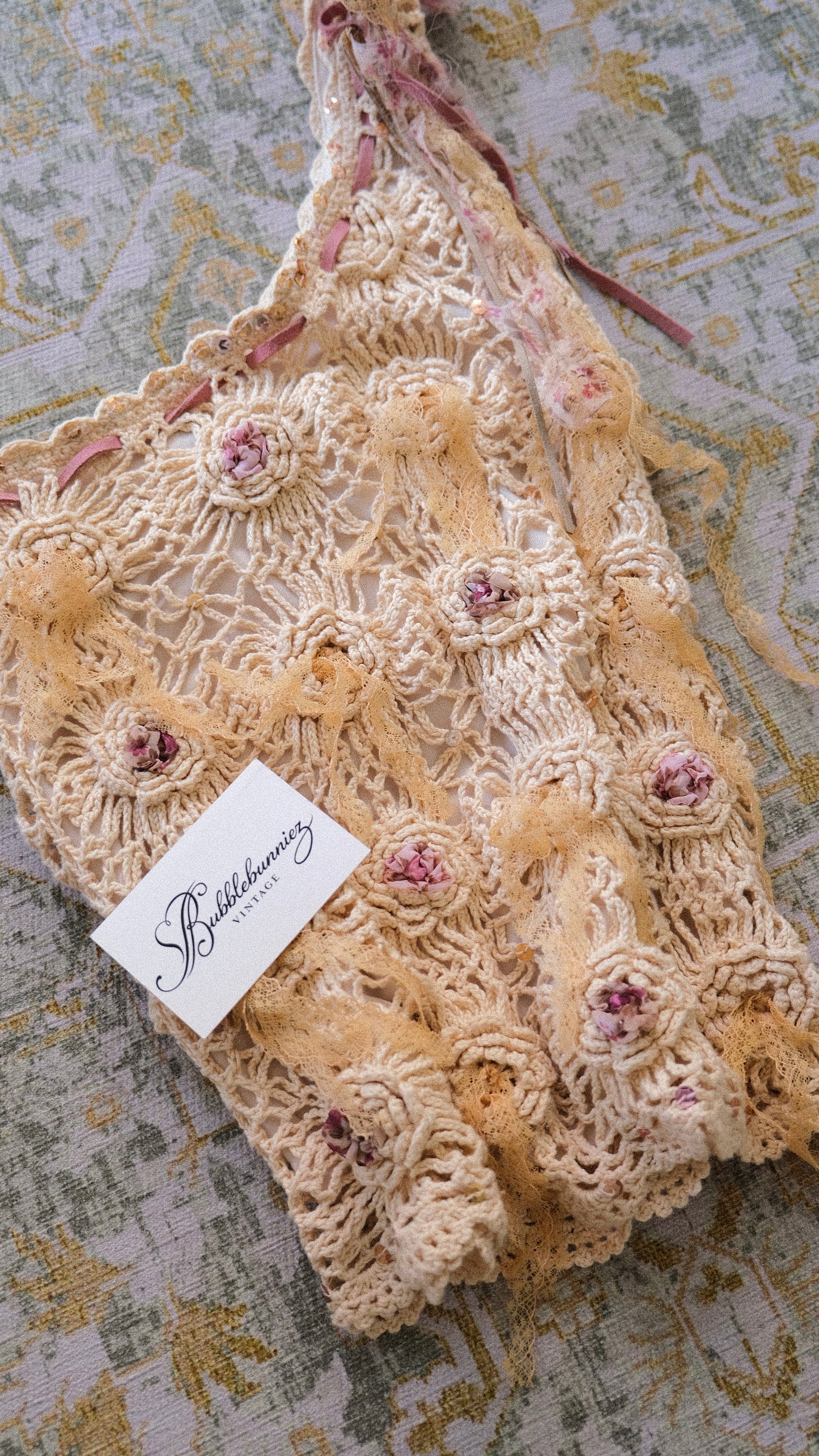 French knit mermaid top (S/M)