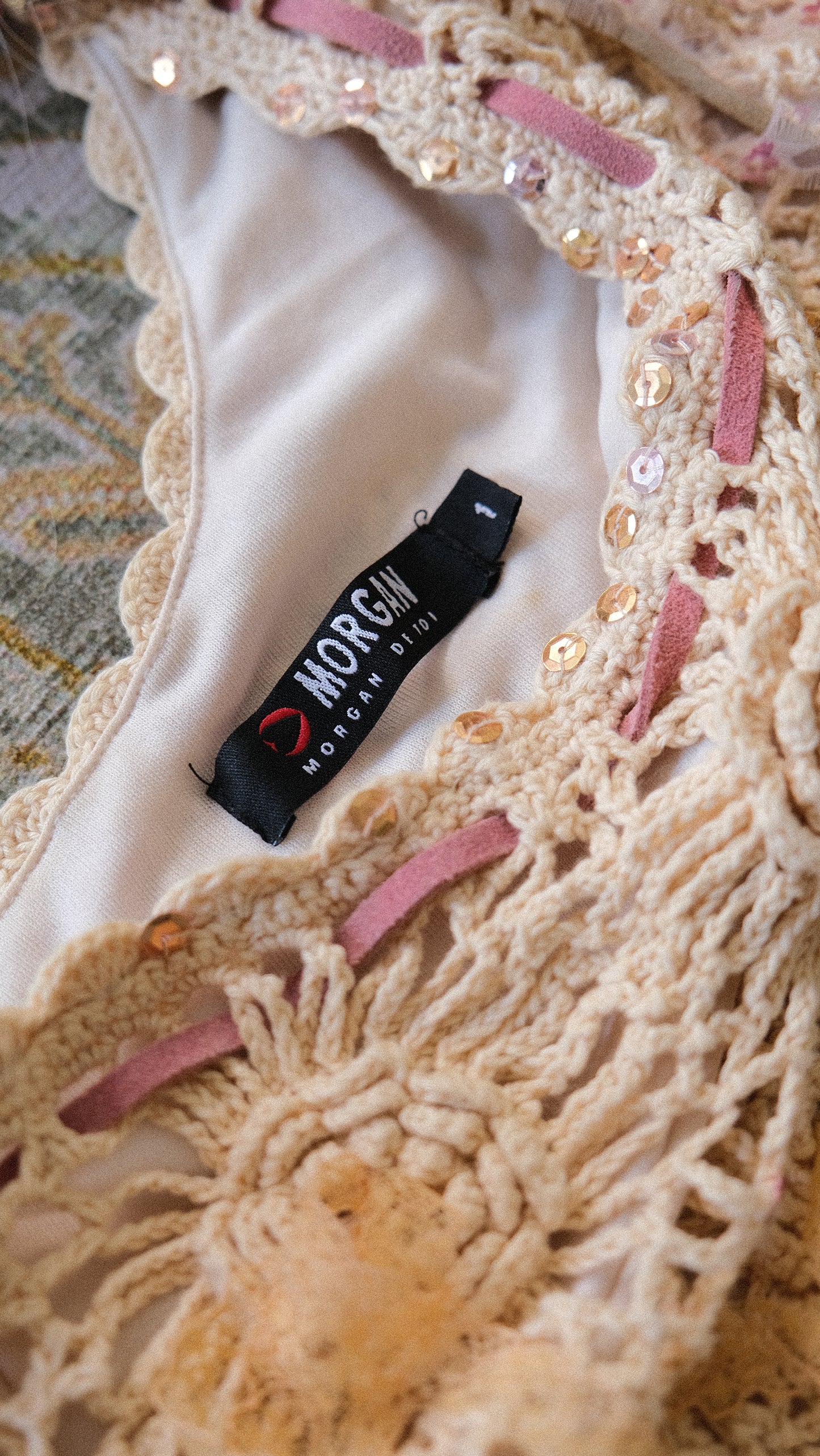 French knit mermaid top (S/M)