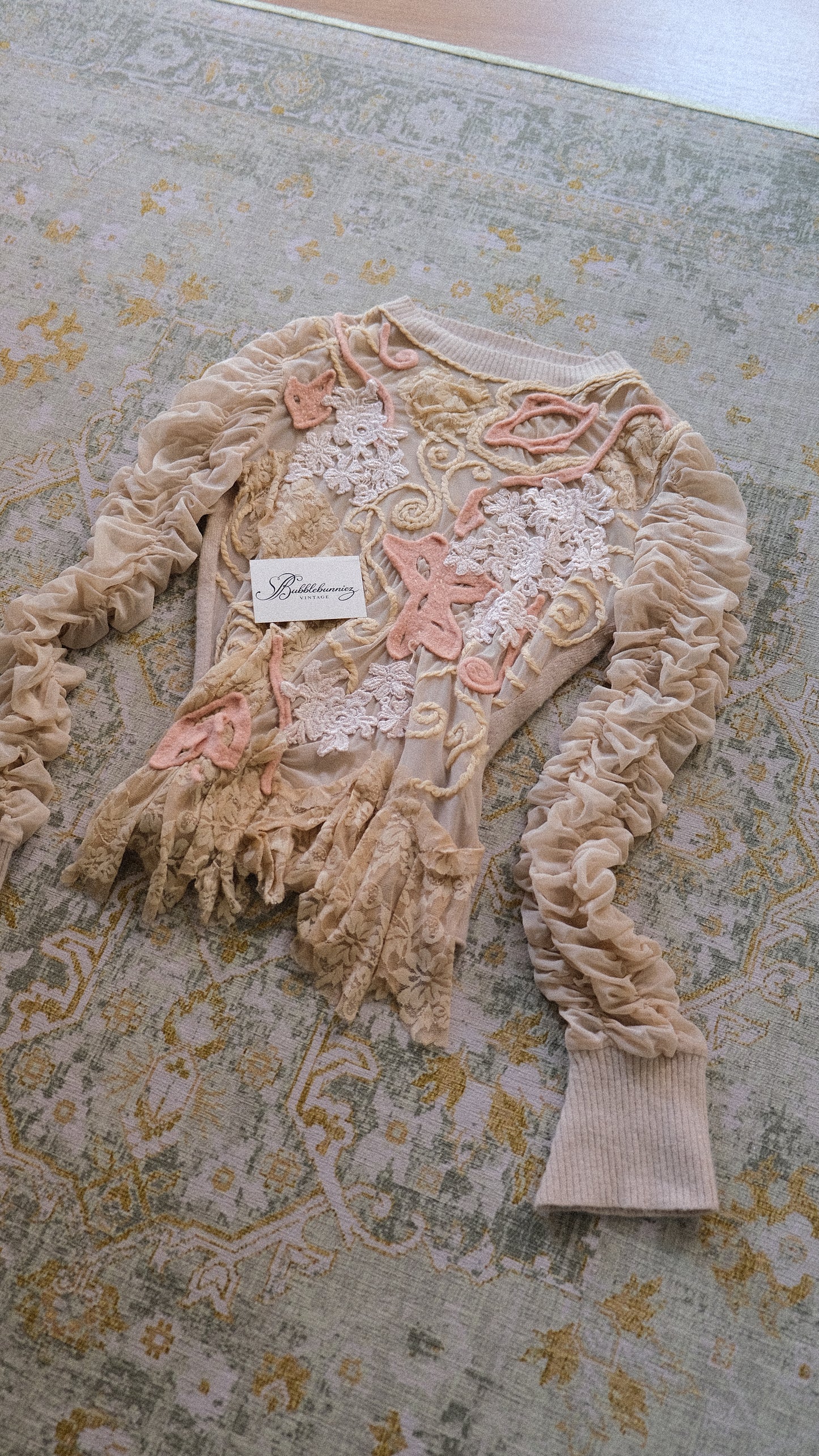 Vintage French mermaid long sleeve (S-M)