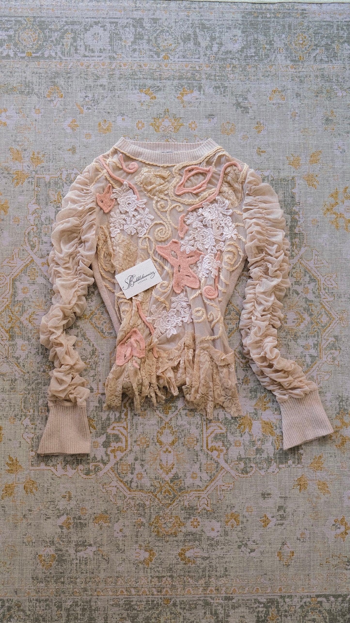 Vintage French mermaid long sleeve (S-M)