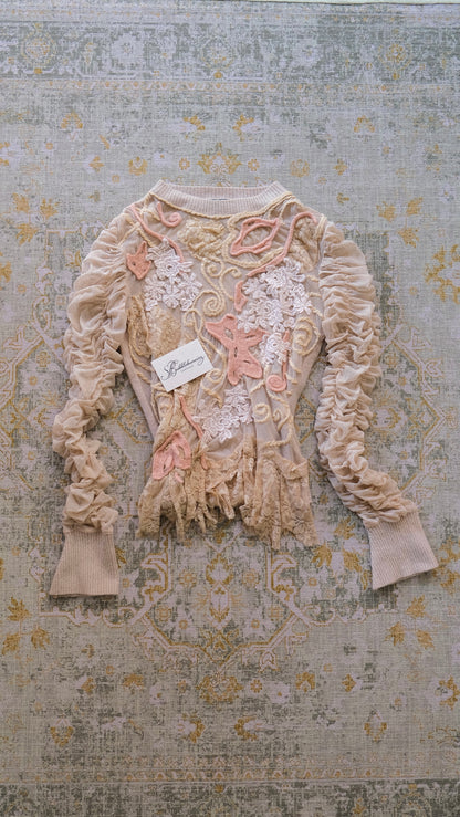 Vintage French mermaid long sleeve (S-M)
