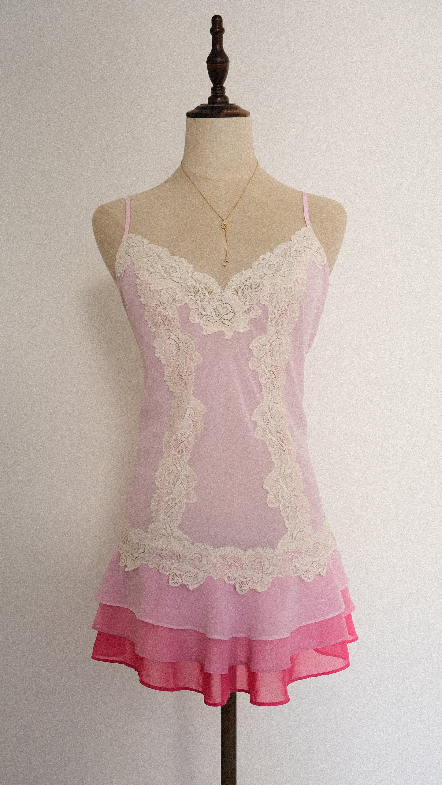 Barbiecore pink babydoll (M, M/L)