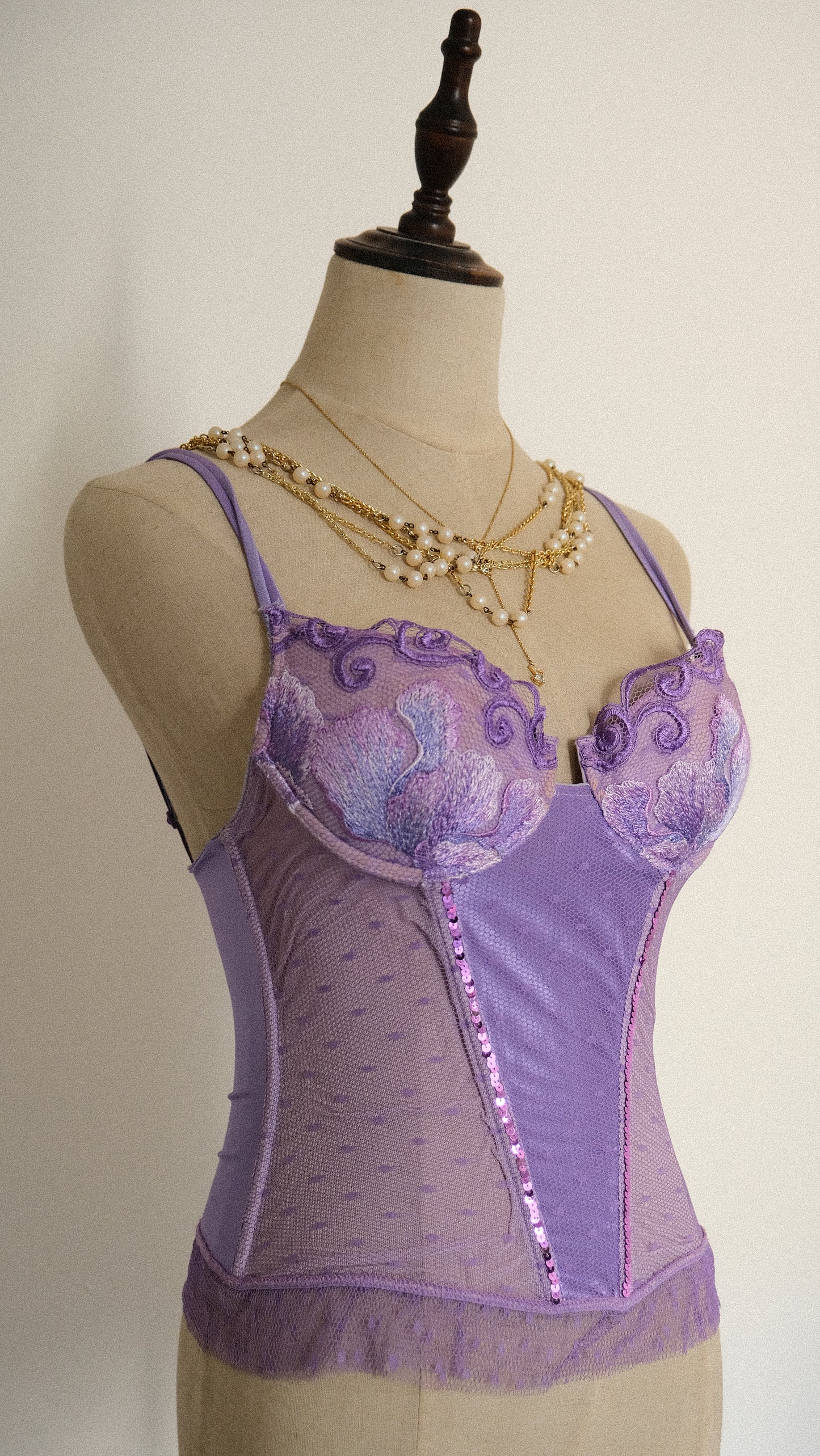 Lavender moonlight corset (75/34, B, B/C cup)