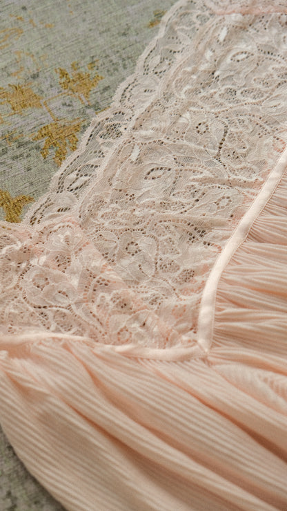 Vintage Italian soft pink lingerie dress (M-XL)