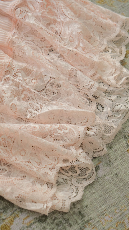 Vintage Italian soft pink lingerie dress (M-XL)
