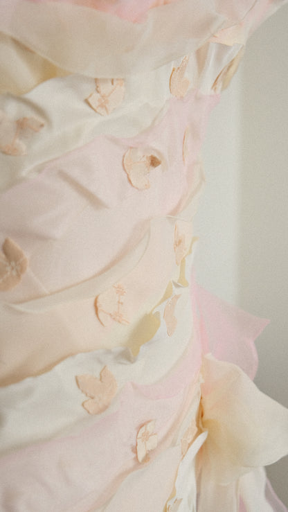 Delicate floral petal corset (65/70, 30/32)