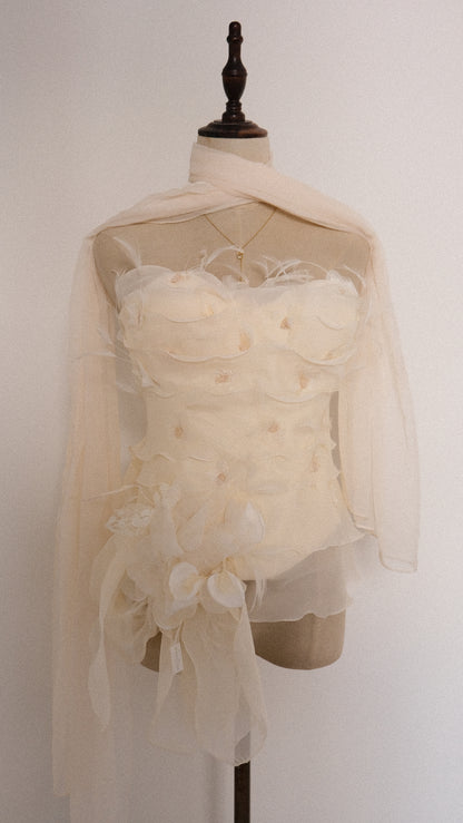 Magical creme fairy bustier (XS/S, C cup)