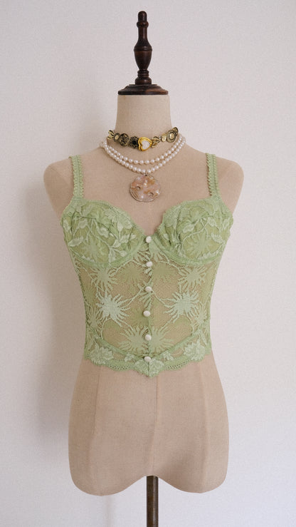 Mint Dentelle corset (70A/32A)