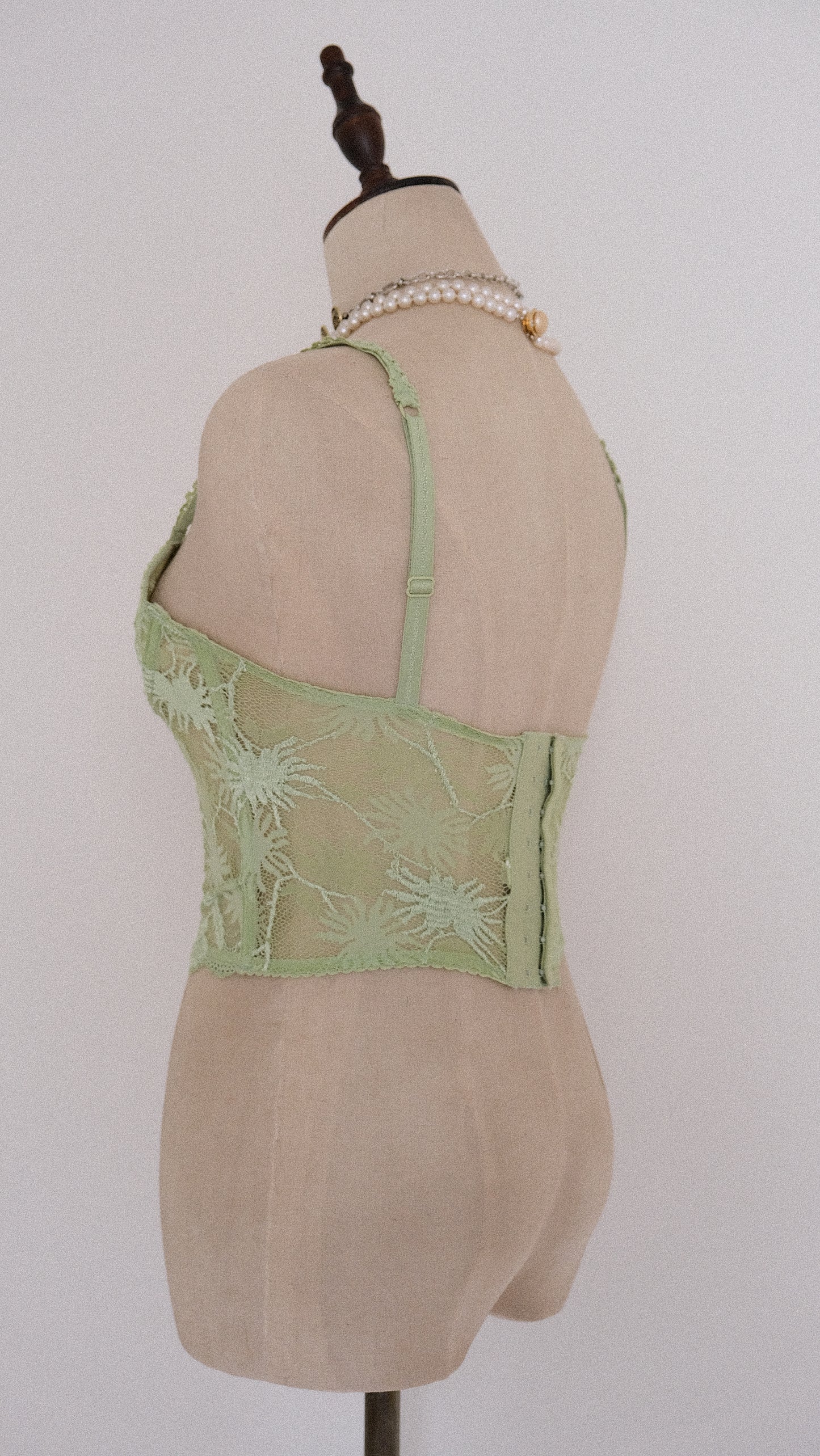Mint Dentelle corset (70A/32A)