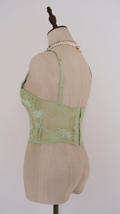Mint Dentelle corset (70A/32A)
