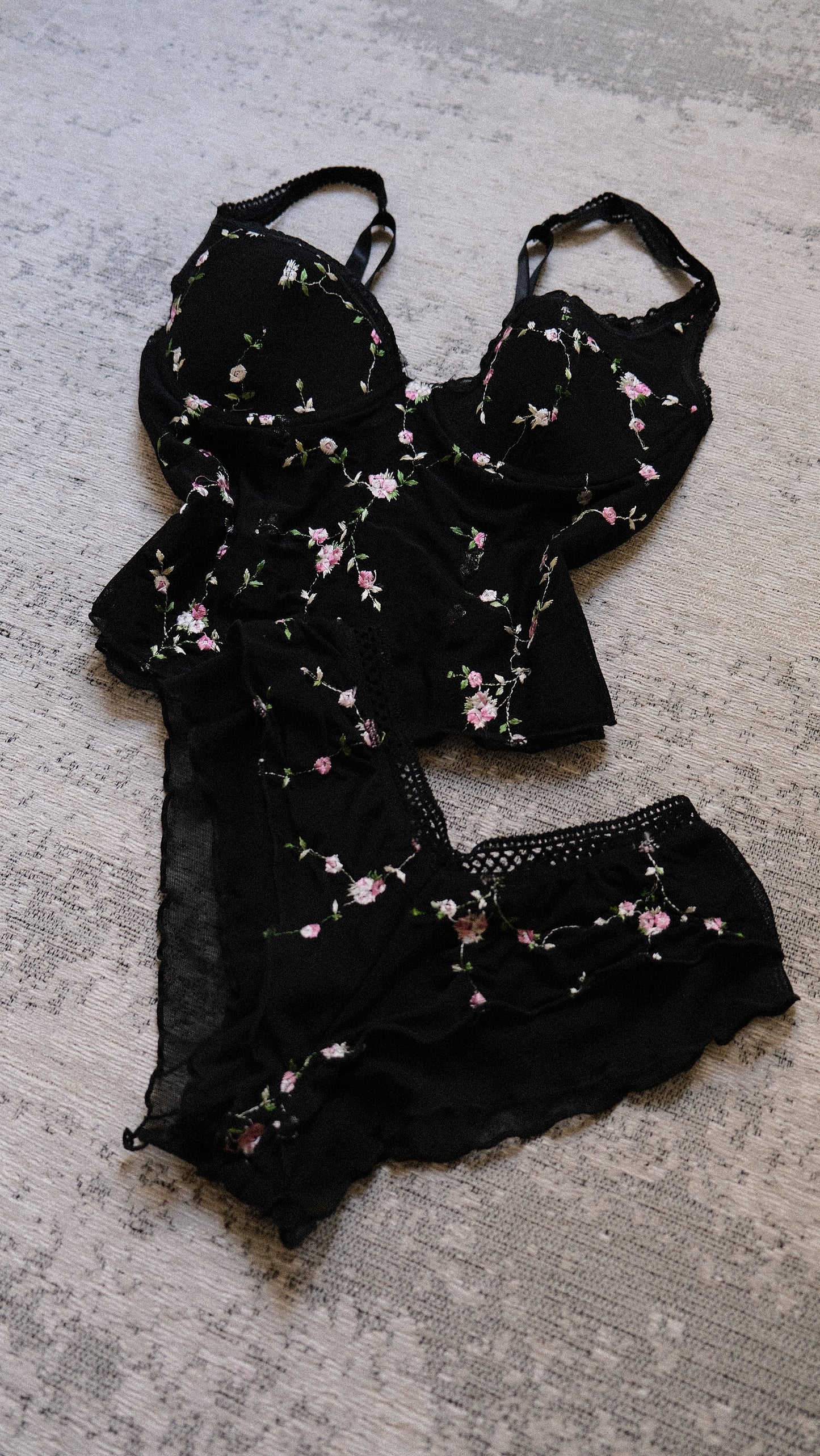 Vintage Dusk Garden lingerie set (75/34)