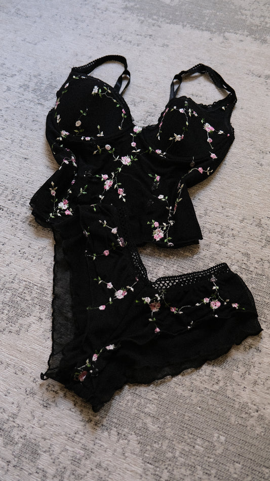 Vintage Dusk Garden lingerie set (75/34)