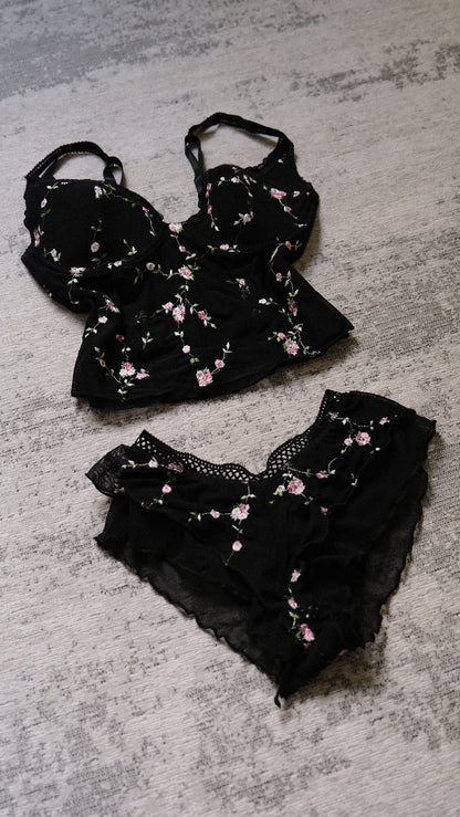 Vintage Dusk Garden lingerie set (75/34)