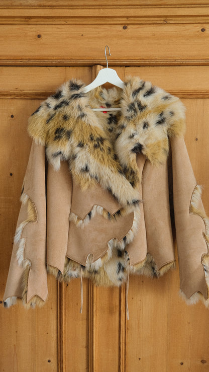 Vintage Derhy faux fur jacket (M-L)