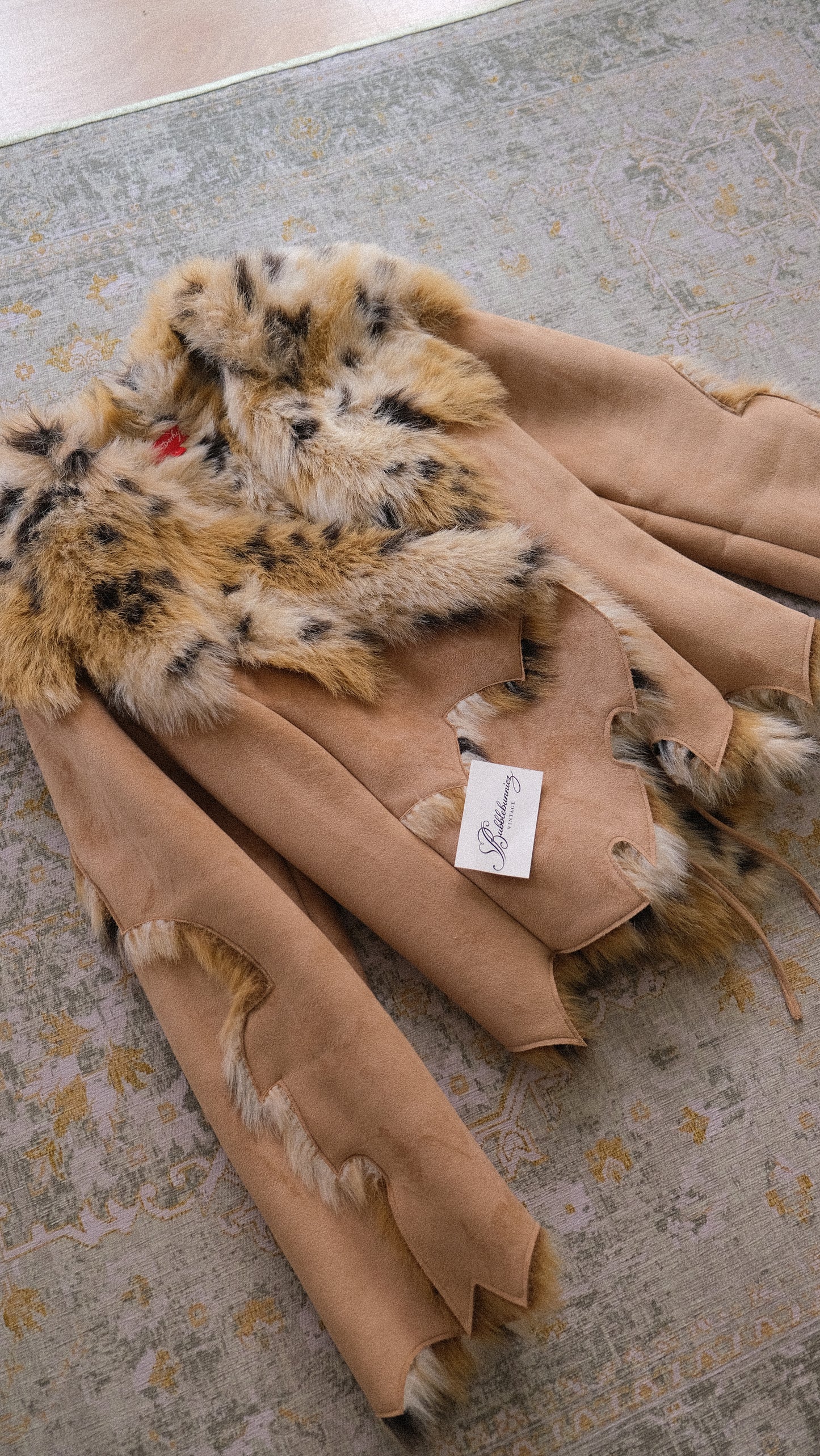 Vintage Derhy faux fur jacket (M-L)