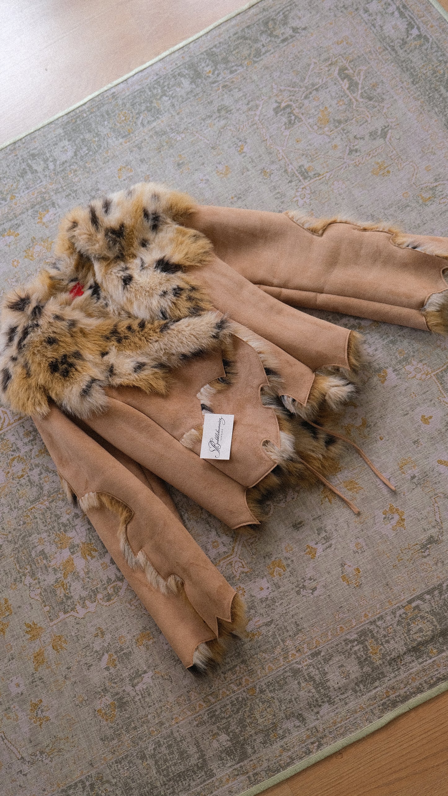 Vintage Derhy faux fur jacket (M-L)