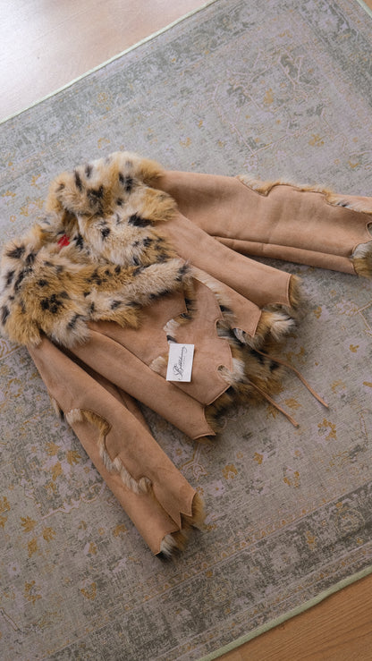 Vintage Derhy faux fur jacket (M-L)