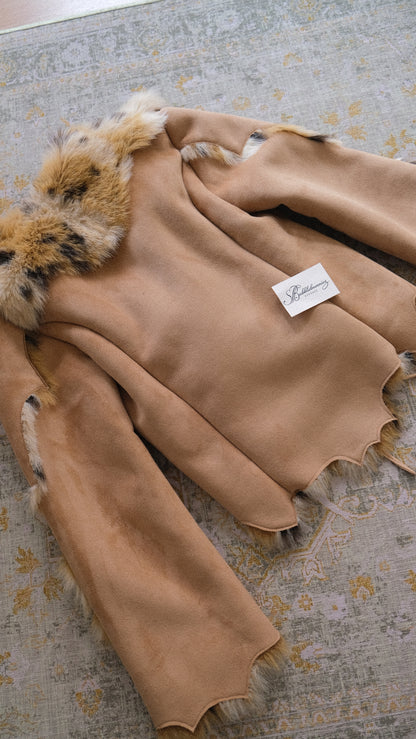 Vintage Derhy faux fur jacket (M-L)