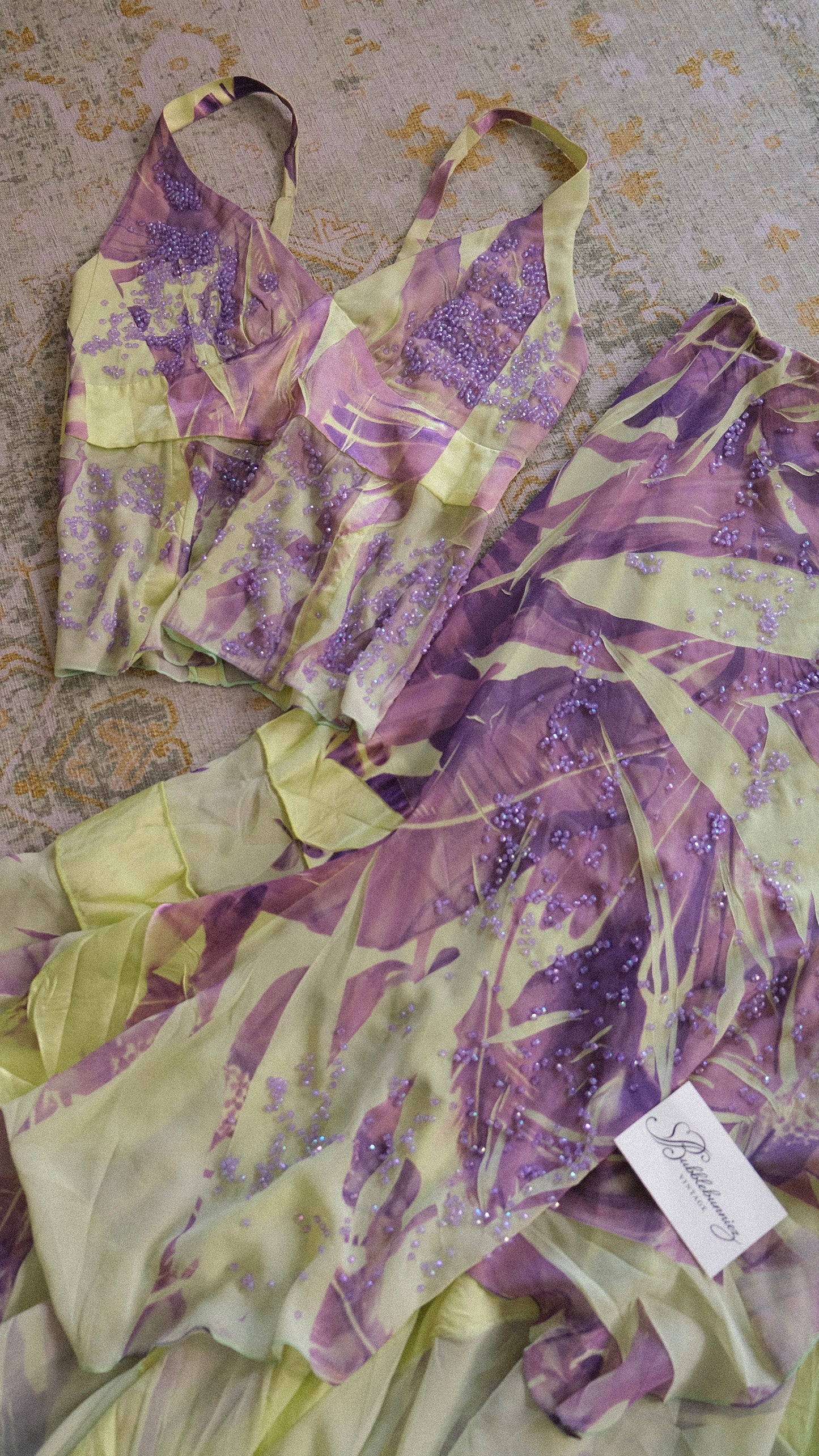 Vintage mint & purple set (S/M-M)