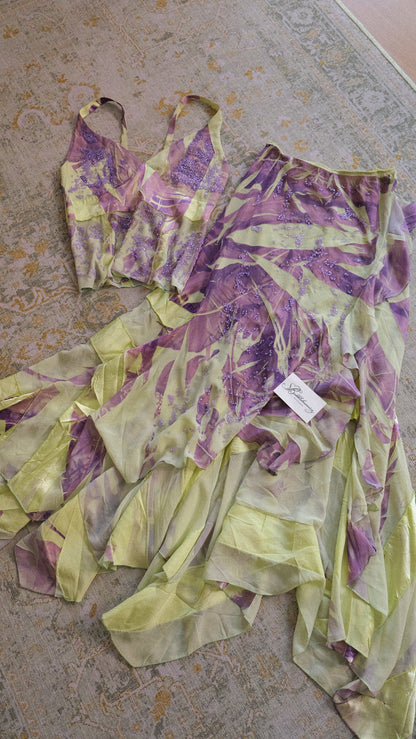 Vintage mint & purple set (S/M-M)