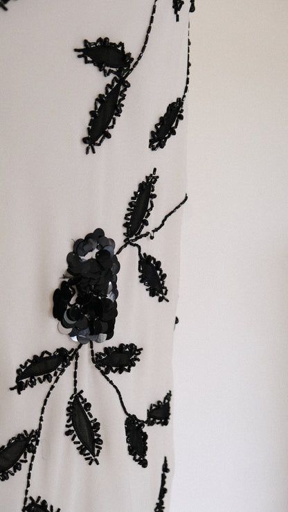 Black and White Bridal dress (S/M, M)