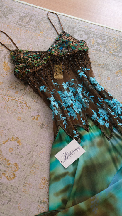 RARE Vintage La Perla faux feather lingerie dress (XS/S)