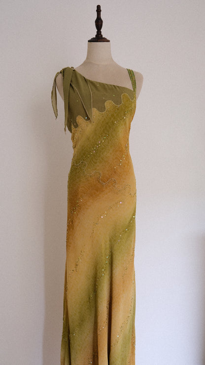 Spanish Designer evening dress (L)