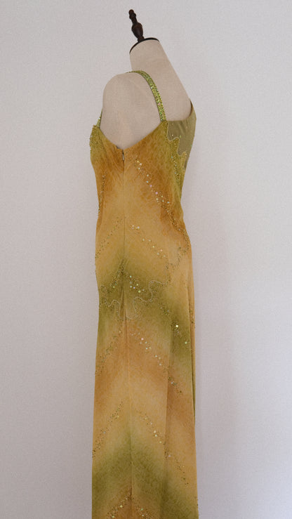 Spanish Designer evening dress (L)