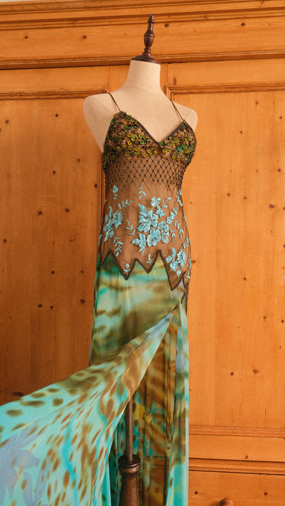 RARE Vintage La Perla faux feather lingerie dress (XS/S)