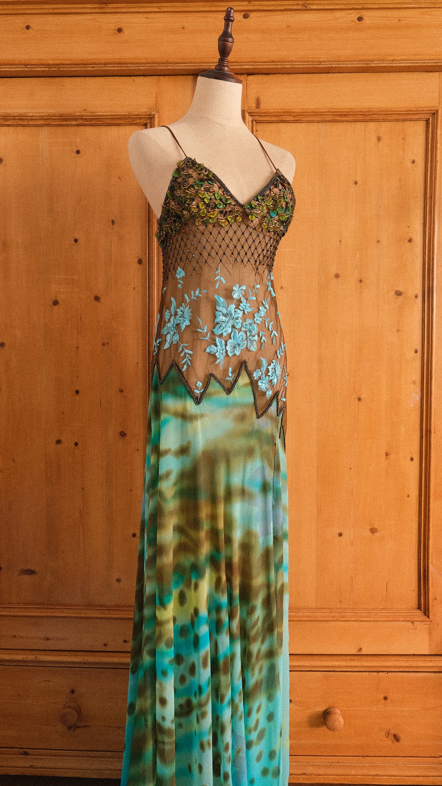 RARE Vintage La Perla faux feather lingerie dress (XS/S)