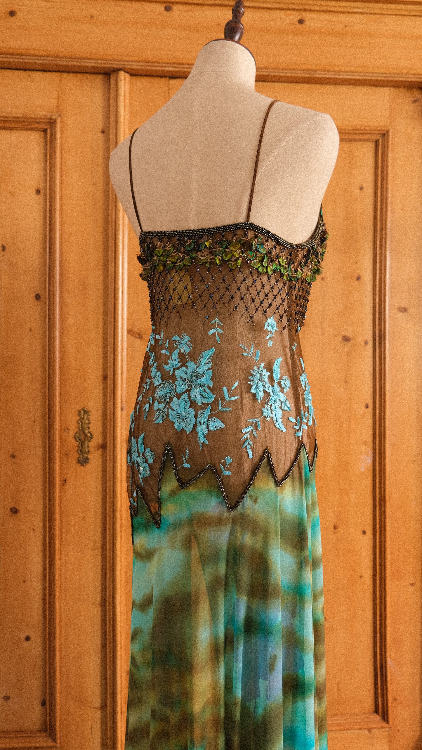 RARE Vintage La Perla faux feather lingerie dress (XS/S)