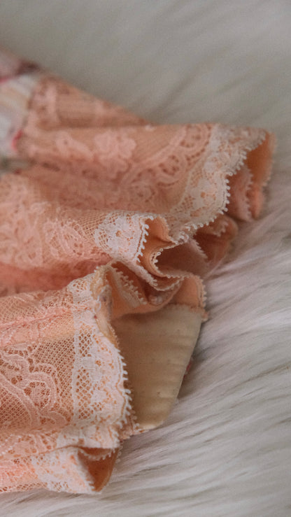 Chantal Thomass peachy floral corset (34C/75C)