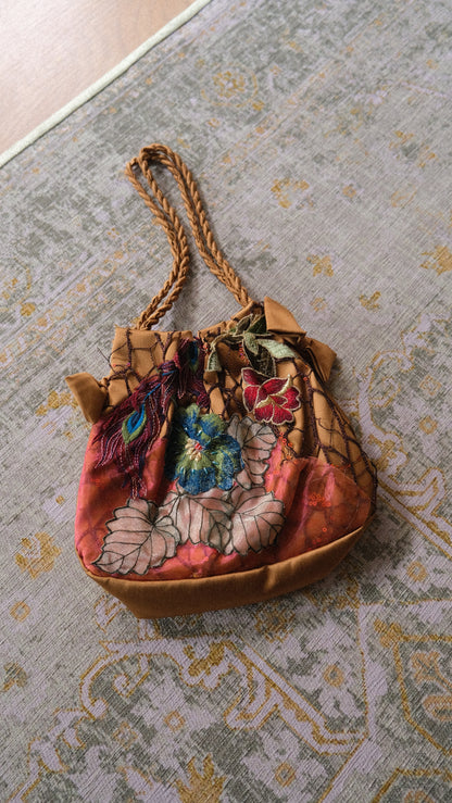Vintage Nicowa floral dress with handbag (S)