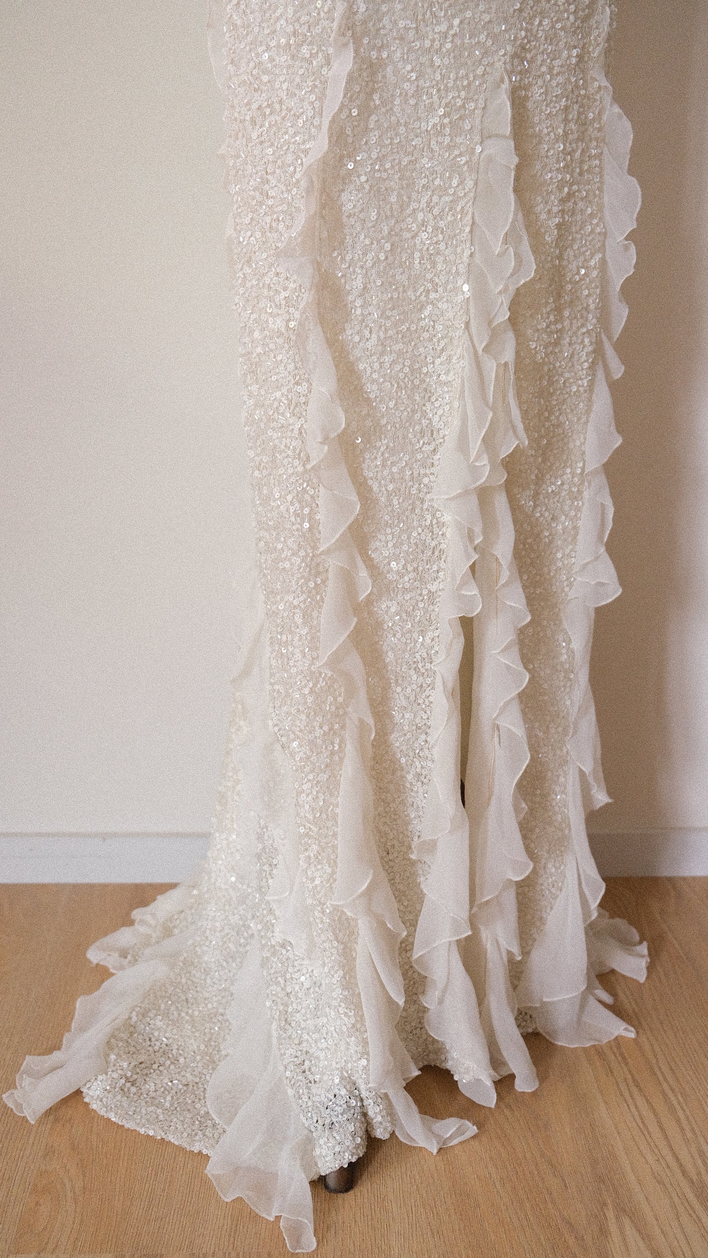 Vintage Spanish bridal mermaid dress (S-S/M)