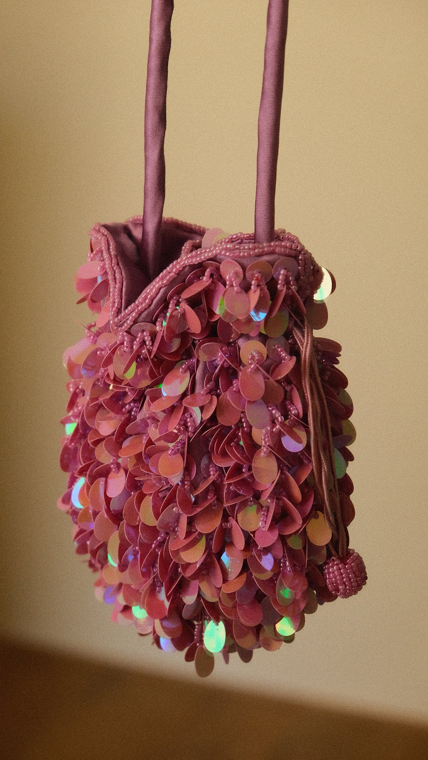 Pink Sequence pouch
