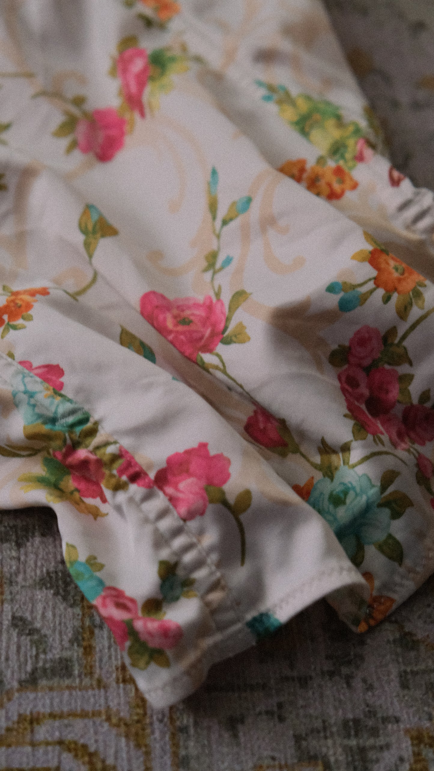 Vintage French floral 3 piece (S)