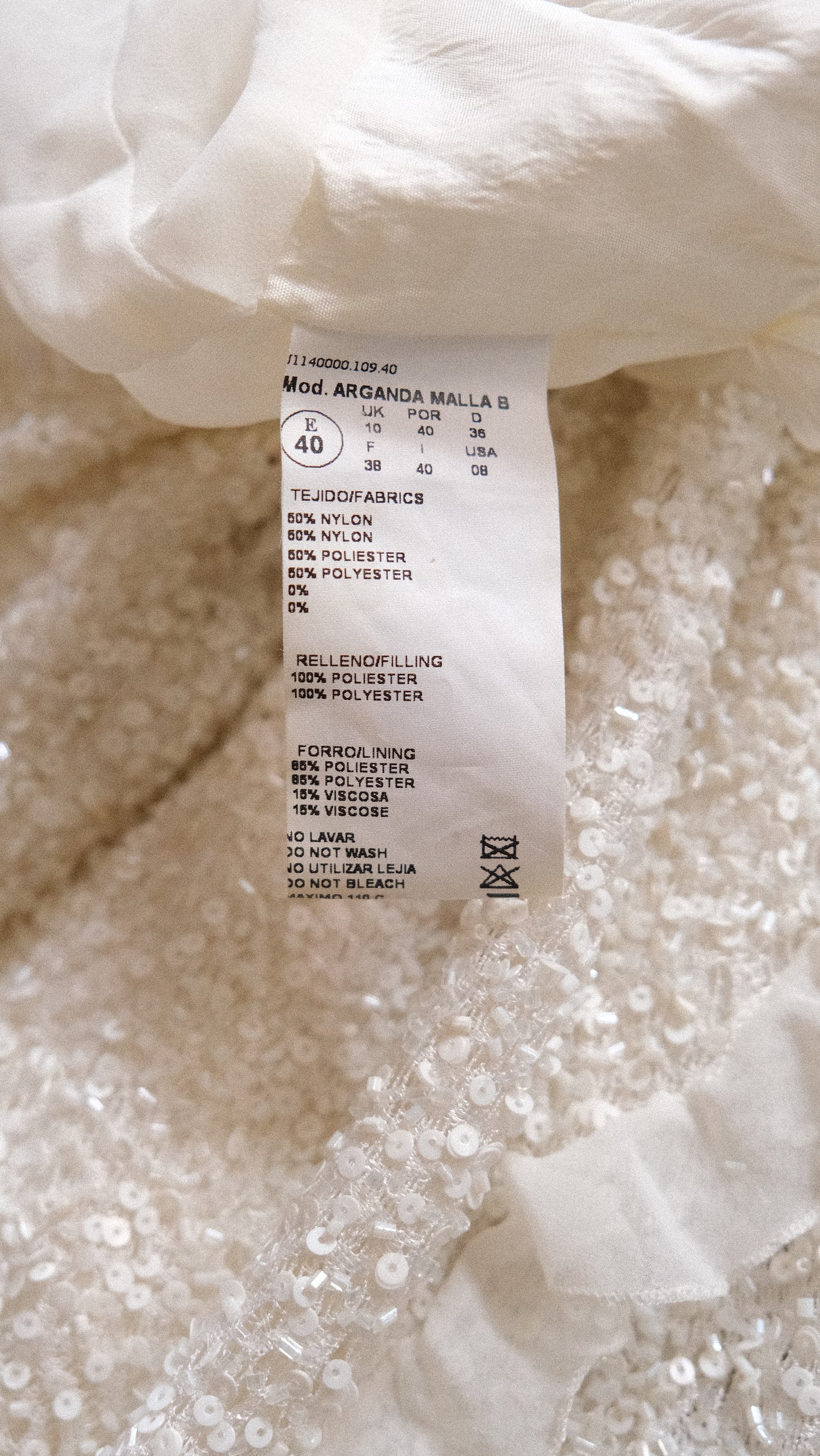 Vintage Spanish bridal mermaid dress (S-S/M)