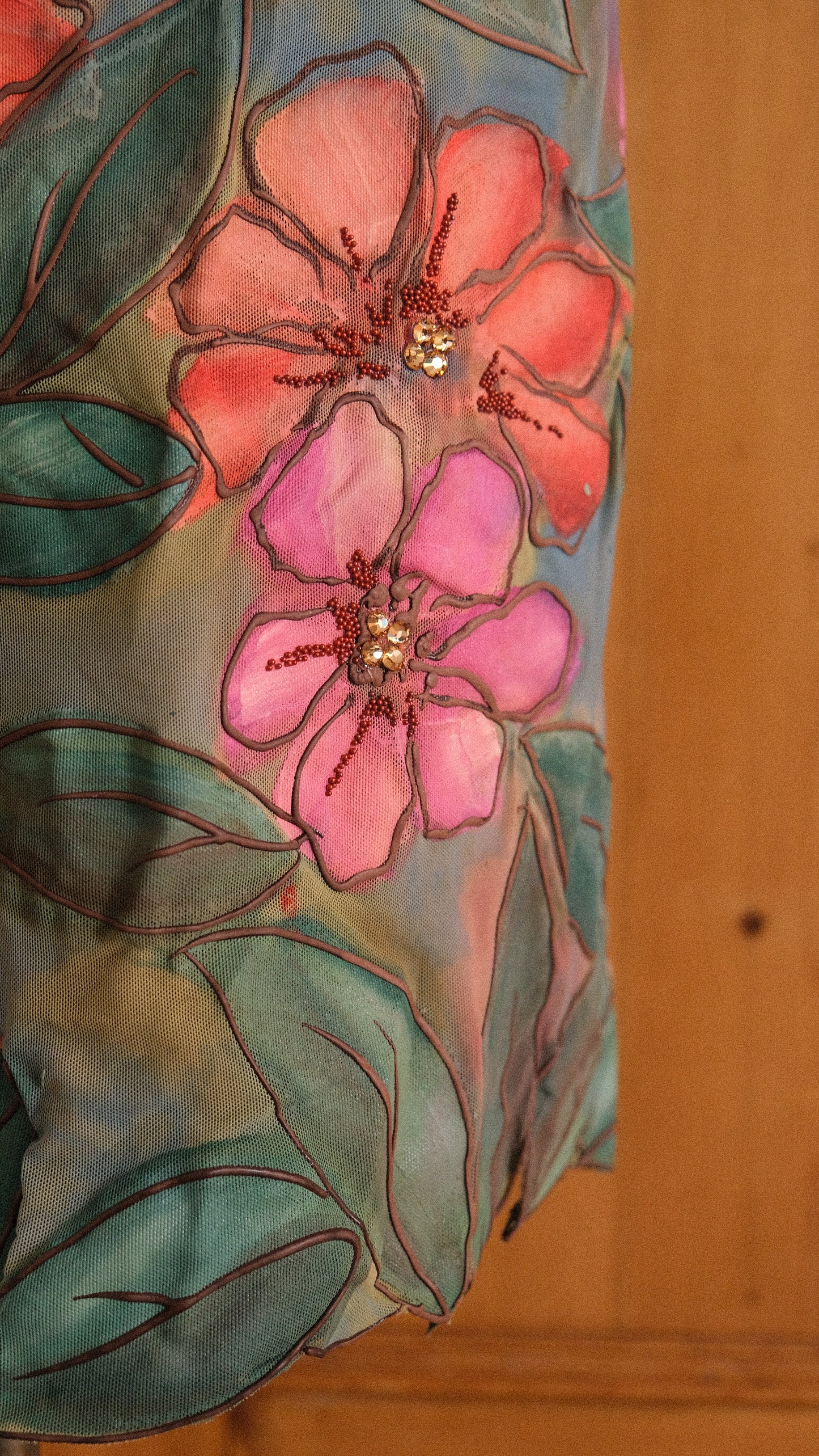 RARE Ema Savahl hand-painted floral dress (M)