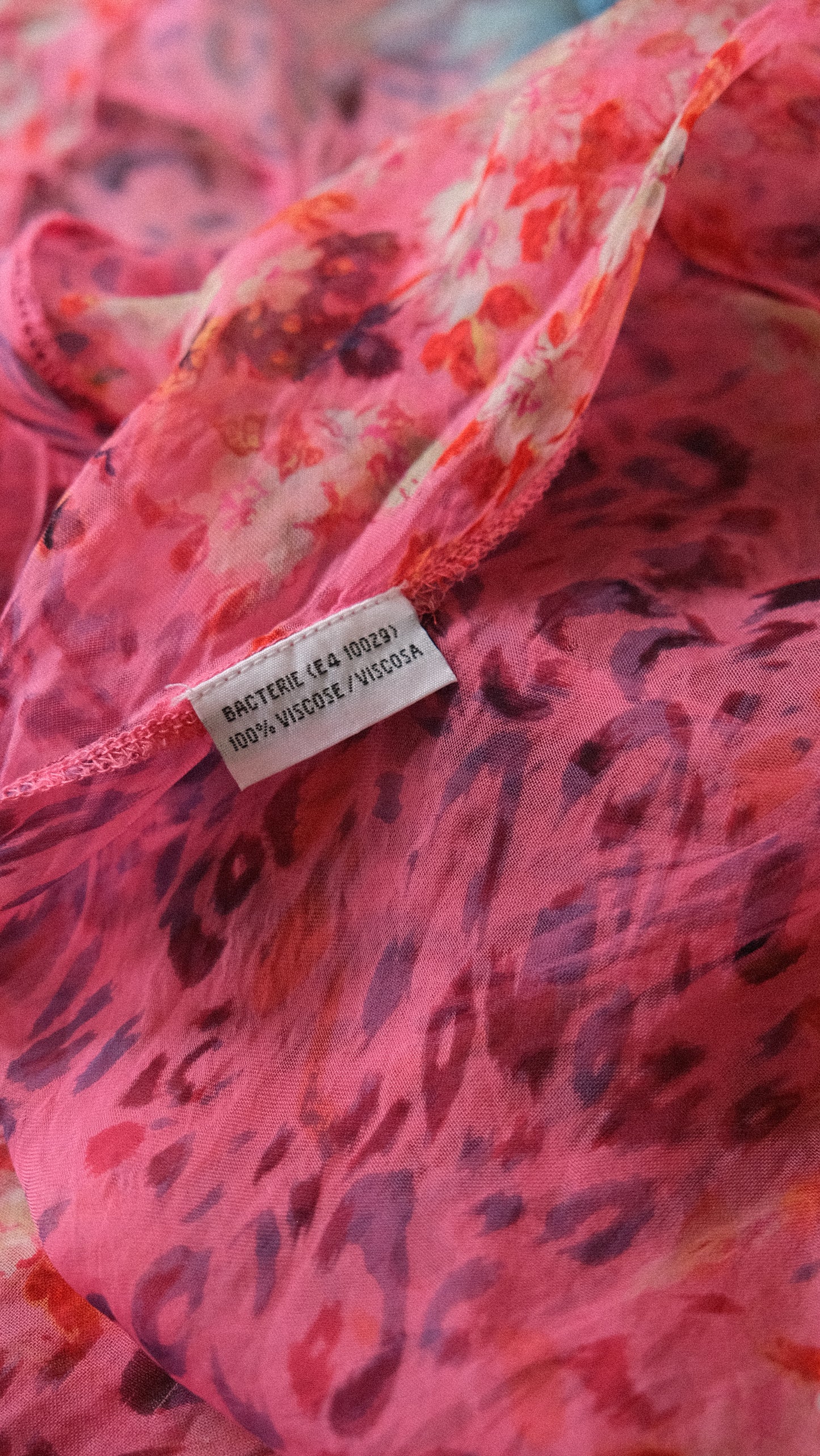 Vintage pink sheer Rene Derhy dress (S-M)