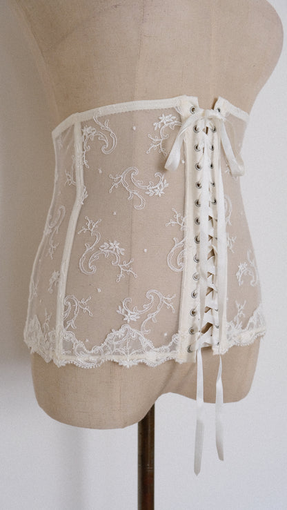 Vintage French Angelic garter (M)