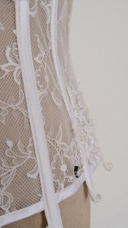 One of one Bridal bustier (XS/S)